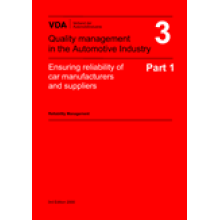 VDA  3 Part 1 Ensuring reliability of car manufacturers- Reliability Management / 3rd edition 2000